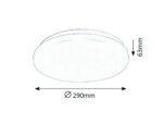 Plafonieră Rob, metal alb, LED 20W, Ø290MM (cod 3338) - imagine 6