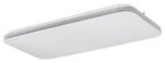Plafonieră Oscar, metal crom, abajur alb, LED 36W, L635MM, H330MM - imagine 3
