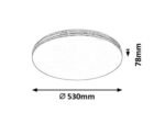 Plafonieră Oscar, metal alb, LED 36W, Ø530MM - imagine 6