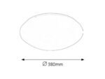 Plafonieră Lucas, metal alb, LED 24W, Ø380MM (cod 3436) - imagine 4