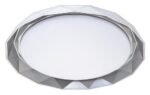 Plafonieră Arcadia, metal gri, abajur alb, LED 48W, Ø510MM, L510MM, H68MM - imagine 3