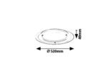 Lumină indirectă Lorna, plastic alb, LED 22W, Ø520MM - imagine 5