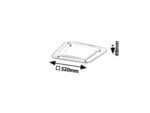 Lumină indirectă Lorna, plastic alb, LED 22W, L520MM, H520MM - imagine 5