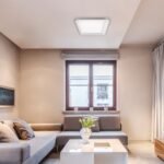 Lumină indirectă Lorna, plastic alb, LED 22W, L520MM, H520MM