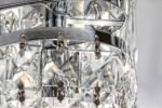 Plafonieră Rosanna, metal crom, abajur transparent, G9 x5 MAX 40W, Ø380MM - imagine 5