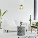 Pendul Harlow, metal negru mat, abajur auriu, E27 x1 MAX 60W, Ø300MM