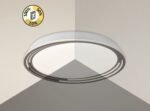 Plafonieră Valter, metal maro, abajur alb, LED 36W, Ø515MM - imagine 8