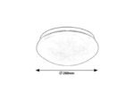 Plafonieră Lucas, metal alb, LED 12W, Ø260MM (cod 3936) - imagine 6