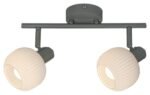 Spot Soraya, metal verde, abajur alb, E14 x2 MAX 40W, L320MM, H150MM - imagine 3