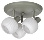 Spot Soraya, metal verde, abajur alb, E14 x3 MAX 40W, Ø300MM - imagine 3