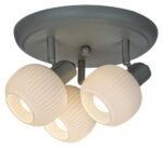 Spot Soraya, metal verde, abajur alb, E14 x3 MAX 40W, Ø300MM - imagine 4