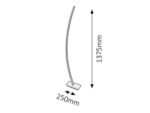 Lampadar Addison, metal aluminiu șlefuit, LED 26W, L250MM, H1375MM - imagine 5