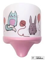 Lampă pentru copii Cathy, plastic multicolor, E14 x1 MAX 7W, L130MM, H190MM - imagine 3