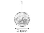 Lampă pentru copii Leon, multicolor, Ø400MM - imagine 5