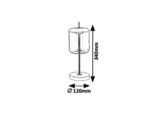Veioză Delice, metal negru, abajur fumuriu, LED 6W, L120MM, H340MM - imagine 7