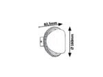 Aplică Capriana, metal maro metalizat, LED 6W, Ø160MM - imagine 6