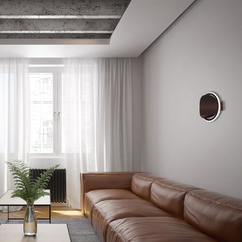 5049-e.jpg Aplică Capriana, metal maro metalizat, LED 6W, Ø160MM - imagine 1