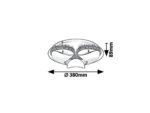 Plafonieră Capriana, metal maro metalizat, LED 18W, Ø380MM - imagine 7