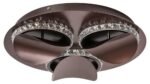 Plafonieră Capriana, metal maro metalizat, LED 18W, Ø380MM - imagine 4