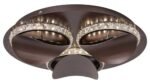 Plafonieră Capriana, metal maro metalizat, LED 18W, Ø380MM - imagine 5