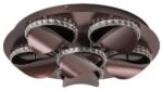 Plafonieră Capriana, metal maro metalizat, LED 36W, Ø500MM - imagine 5