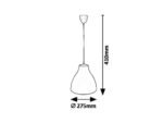 Pendul Morris, plastic verde, E27 x1 MAX 40W, Ø275MM - imagine 4
