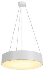 Pendul Renata, metal alb mat, abajur alb, E27 x3 MAX 10W, Ø450MM, L450MM, H100MM - imagine 3