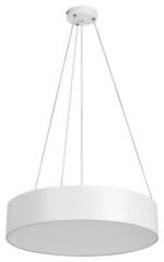 Pendul Renata, metal alb mat, abajur alb, E27 x3 MAX 10W, Ø450MM, L450MM, H100MM - imagine 4