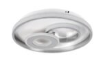 Plafonieră Celinda, metal crom, abajur alb, LED 40W, Ø400MM - imagine 3
