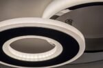 Plafonieră Celinda, metal crom, abajur alb, LED 40W, Ø400MM - imagine 5