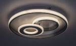 Plafonieră Celinda, metal crom, abajur alb, LED 40W, Ø400MM - imagine 8