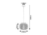Pendul Rupert, Negru, E27 1x40W, Ø300mm, Rabalux - imagine 4
