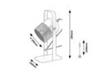 Veioză Ronnie, metal gri, E14 x1 MAX 25W, Ø100MM, L150MM, H285MM - imagine 5
