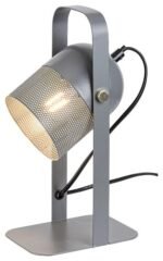 Veioză Ronnie, metal gri, E14 x1 MAX 25W, Ø100MM, L150MM, H285MM - imagine 4
