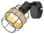 Spot Indiana, metal negru, E14 x1 MAX 25W, Ø95MM, L95MM, H175MM - imagine 3