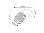 Spot Indiana, metal negru, E14 x1 MAX 25W, Ø95MM, L95MM, H175MM - imagine 6