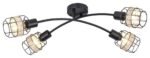 Spot Indiana, metal negru, E14 x4 MAX 25W, Ø95MM, L630MM - imagine 4