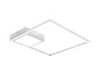 Plafonieră Sirius, metal crom, abajur alb, LED 30W, L400MM, H400MM - imagine 5