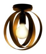 Plafonieră Cortado, metal negru, E27 x1 MAX 40W, Ø250MM - imagine 4