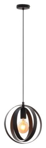 Pendul Cortado, metal negru, E27 x1 MAX 40W, Ø250MM - imagine 3