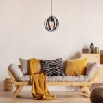 Pendul Cortado, metal negru, E27 x1 MAX 40W, Ø250MM