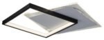 Plafonieră Malcolm, metal negru, abajur alb, LED 35W, L520MM, H400MM - imagine 4