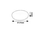 Lumină indirectă Oleg, metal alb, LED 18W, Ø175MM - imagine 5