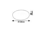 Lumină indirectă Oleg, metal alb, LED 24W, Ø228MM - imagine 5