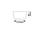 Lumină indirectă Oleg, metal alb, LED 12W, L123MM - imagine 5