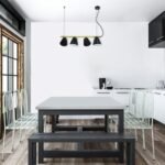 Pendul Alder, metal negru, E14 x4 MAX 40W, L630MM