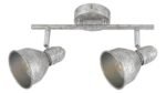 Spot Thelma, metal argintiu antic, E14 x2 MAX 40W, L320MM - imagine 3