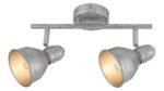 Spot Thelma, metal argintiu antic, E14 x2 MAX 40W, L320MM - imagine 4