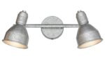 Spot Thelma, metal argintiu antic, E14 x2 MAX 40W, L320MM - imagine 5