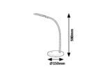 Veioză Timothy, metal/ plastic roşu, LED 7,5W, Ø150MM, H580MM - imagine 5